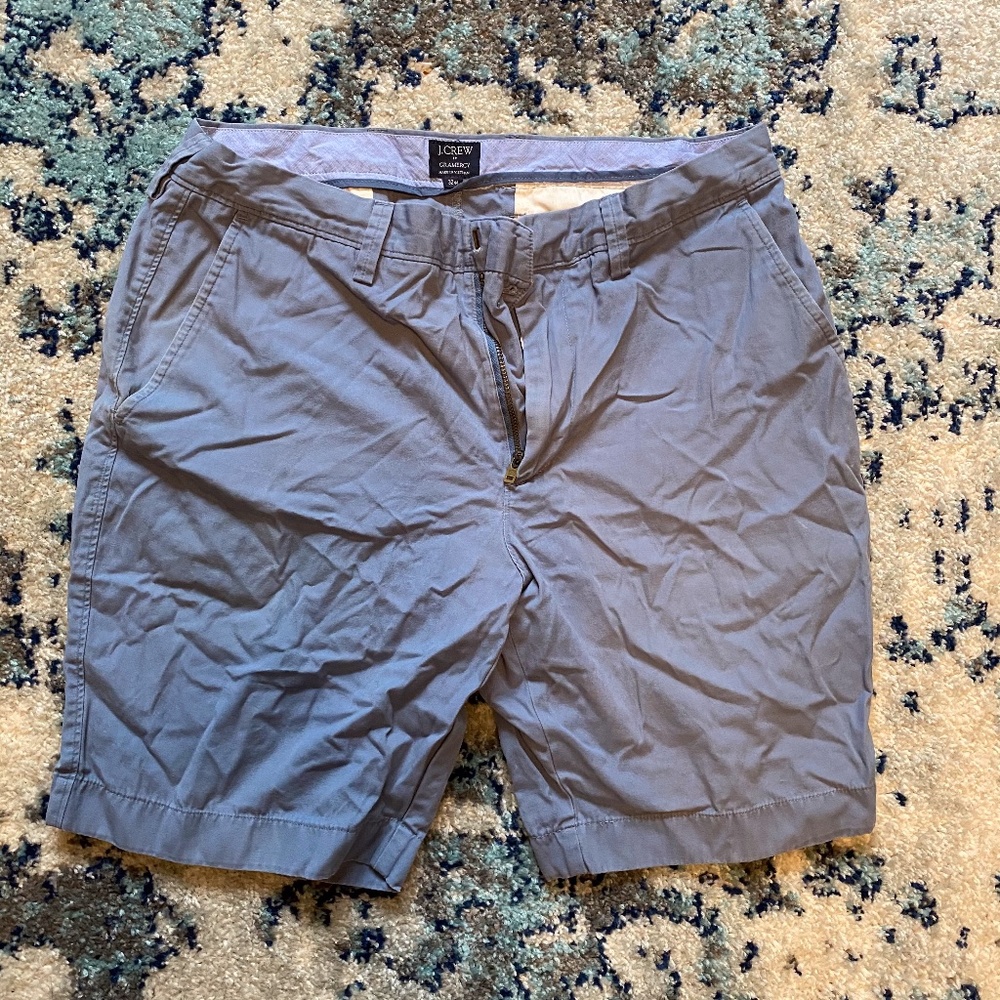Jcrew Blue Chino Shorts Mens 32